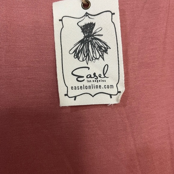 Easel Sleeveless Blush Pink Ruffle Hem Dress - Picture 4 of 6